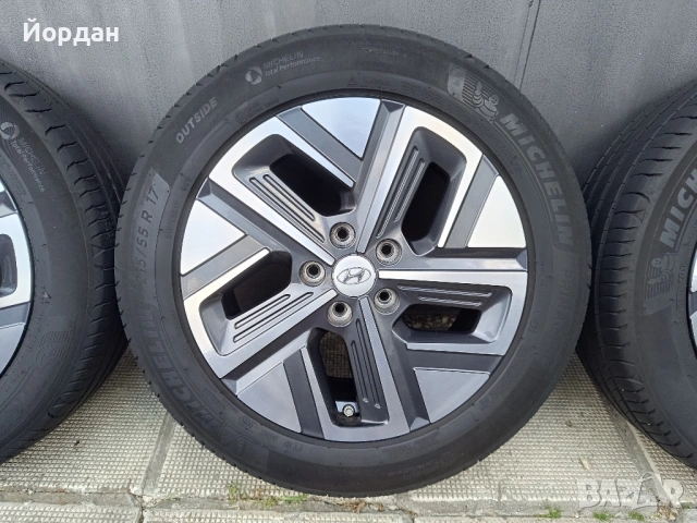 ОРИГИНАЛНИ джанти с гуми 17 ' цола 215 55 5x114,3 HYUNDAI KONA / Хюндай Кона + датчици, снимка 10 - Гуми и джанти - 54783242