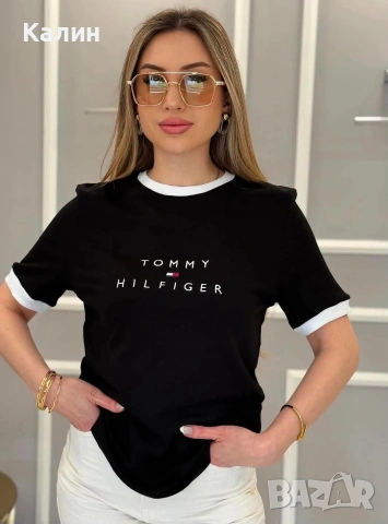 Дамски фланелки Tommy Hilfiger - два цвята - 18€, снимка 3 - Тениски - 54549340