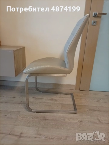 Трапезен стол метална конструкция, снимка 2 - Столове - 55141530