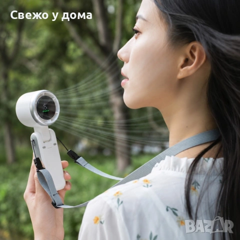 Турбо сгъваем вентилатор 3 в 1 – 13500 об./мин, 5 скорости, цифров дисплей, USB акумулаторен, снимка 2 - Друга електроника - 55136662