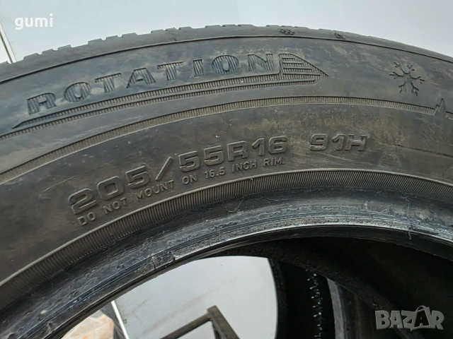 2бр зимни гуми 205/55/16 DUNLOP L05644, снимка 4 - Гуми и джанти - 54528115