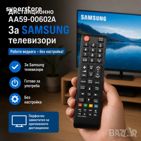 Дистанционно управление за телевизор Samsung SS002635 AA59-00602A - Втора употреба, снимка 2 - Samsung - 55193228