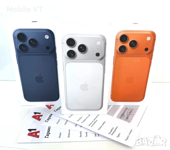 НОВ! iPhone 17 Pro 256GB Silver / Blue / Orange ГАРАНЦИЯ 24 Месеца!