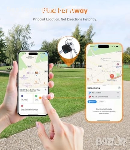 Нов Bluetooth тракер Apple Find My 4 броя за багаж ключове портфейл анти кражба проследяване, снимка 5 - Друга електроника - 54566523