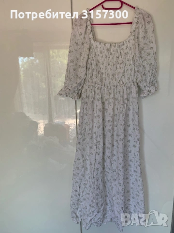 H&M лятна памучна рокля S, снимка 2 - Рокли - 54670240
