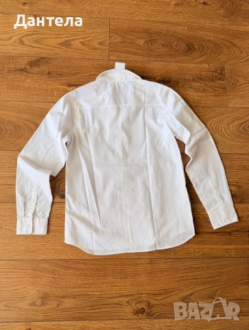 H&M Нова детска бяла риза за момче, снимка 5 - Детски ризи - 54218324