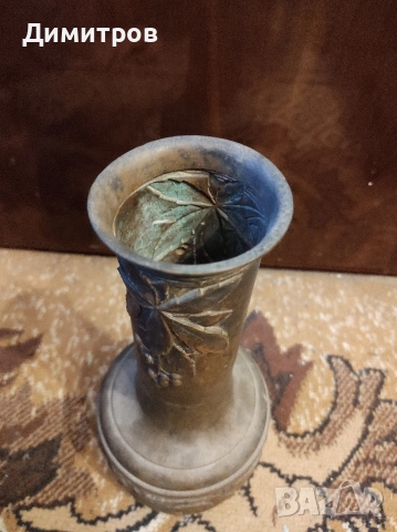 Бронзова ваза от края на 19 век, снимка 2 - Антикварни и старинни предмети - 54229864