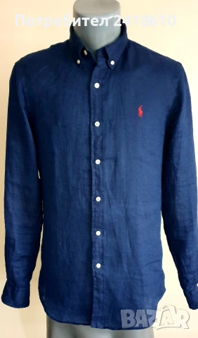 POLO Ralph Lauren Len/ Лен Slim Fit Mens Size S НОВО! ОРИГИНАЛ! Мъжка Ленена Риза.