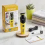 Професионален тример Kemei KM-1745 - LCD дисплей, USB зареждане и Zero Gap нож, снимка 4