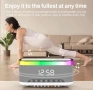 Безжична Bluetooth колонка с функция за зареждане на телефон отгоре, RGB дизайн, аларма и часовник., снимка 6