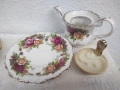 2 уникални чайника Cardew Royal Albert, Country Roses, Old Blue Willow, снимка 7