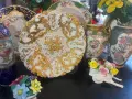 Meissen Germany  “ Злато и блясък” блестящо плато от най-добрата немска манифактура , снимка 6