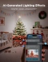 Kоледни смарт лампички Govee Christmas Sparkle String Lights 99ft - 30 метра RGBWIC 375 LED, снимка 10