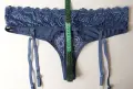 Nortie Lingerie M/L луксозни дантелени прашки с жартиери, снимка 7
