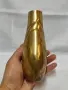 Винтидж бронзова масивна малка ваза от 60 те /70 те год, снимка 2
