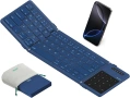 Сгъваема Bluetooth клавиатура Nillkin с тъчпад и цифров блок, Deep Sea Blue, снимка 1
