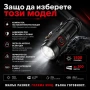 Мощен мини фенер LED акумулаторен 1500 лумена ръчен за лов риболов къмпинг палатка туризъм USB, снимка 5
