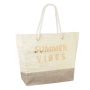 Плажна чанта юта SUMMER VIBES бежова 55.5x15x42_1223657, снимка 1