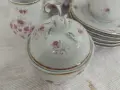 Прекрасен унгарски порцеланов сервиз за кафе/чай Hollóháza – 15 части, снимка 2