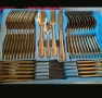 Комплект прибори за хранене Solingen- 70 части. Златно покритие 24 карата , сертификат. Елегантен и , снимка 1