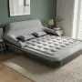 Надуваемо легло Queen Size с облегалка и възглавници – Луксозен комфорт за дом, къмпинг и гости, снимка 3