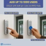 Нова Дигитална тъч клавиатура за врата RFID за контрол на достъп IP65 PIN код LED, снимка 2