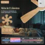 LED Таванен вентилатор с лампа 24W и дистанционно 132cm, снимка 5