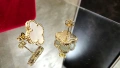 Van Cleef & Arpels VCA Gold Mother of Pearl Vintage Alhambra Stud Дамски Обеци с Винт, снимка 4