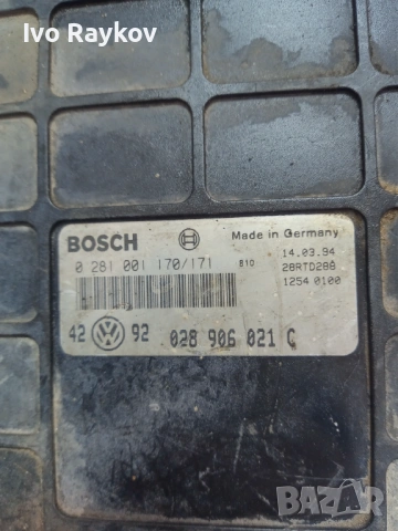 Компютър , ECU , VW Golf 3 1.9TDI 1994г. 0281001170 , 028906021C , снимка 4 - Части - 54382985