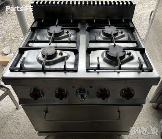професионални котлони на газ 4-ка котлон на газ професионална фурна печка Bertos 60/40 1/1ГН тави