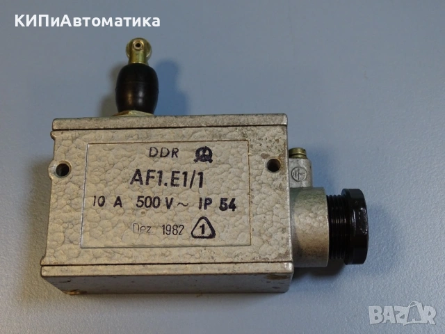 Изключвател краен DDR AF1.E1/1 limit switch 500V 10A, снимка 4 - Резервни части за машини - 54344443