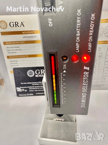 Сребърни обеци с мойсанит (Диамант) 1 карат, снимка 14 - Обеци - 54062440