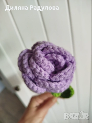 Плетени цветя, снимка 7 - Декорация за дома - 54291356