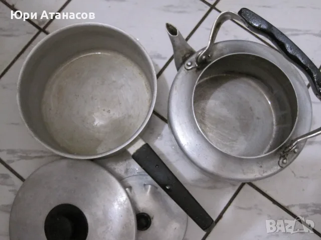 Чайник и касерола с дръжка, снимка 2 - Съдове за готвене - 55643454