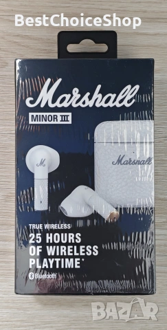 Безжични слушалки Marshall - Minor III, 25 часа живот на батерията, снимка 2 - Bluetooth слушалки - 55180564