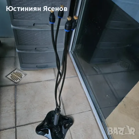 Стойка за водна мъгла 80 см | Охлаждаща система 8.08 м | 4 регулируеми дюзи За тераса или градина, снимка 3 - Напояване - 55365410