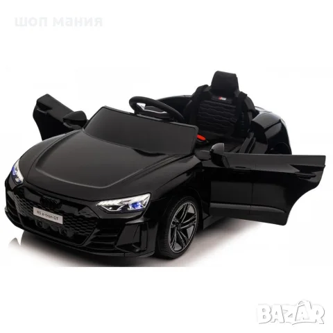 Акумулаторен джип Audi RS E-Tron GT 4X4 Licensed с меки гуми и кожена седалка 12V, снимка 2 - Детски велосипеди, триколки и коли - 55590401