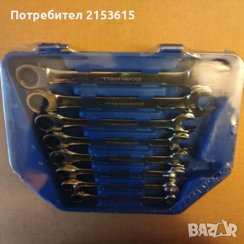 CORNWELL TOOLS 8броя качествени ключове тресчотки, снимка 5 - Ключове - 54860257