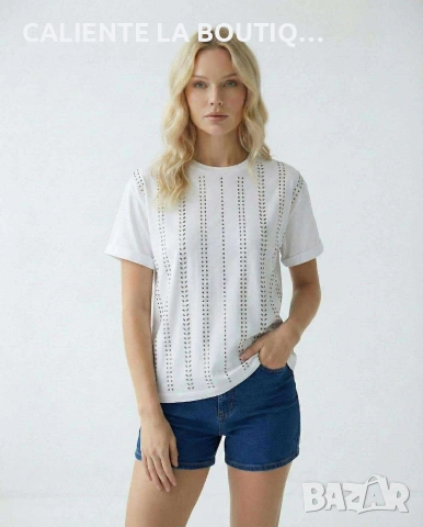 Дамска блуза с камъни 