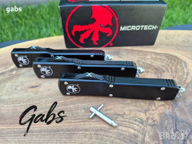 Автоматичен нож MICROTECH Ultratech НОВ модел с текстилен калъф, снимка 11 - Ножове - 55624961