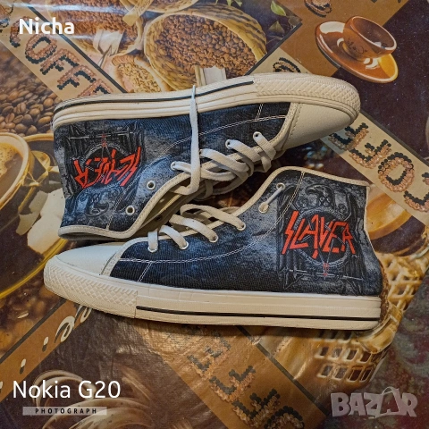Комплект мъжки кожен портфейл+кецове Slayer. , снимка 3 - Други - 54721144