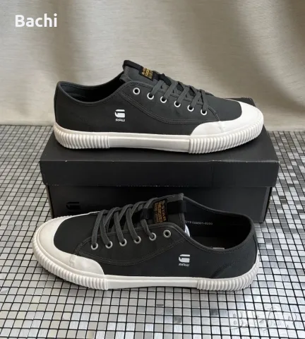 Мъжки кецове G-STAR RAW NORIL CVS BSC M – Dark Green - Размер 42, снимка 2 - Кецове - 55604584