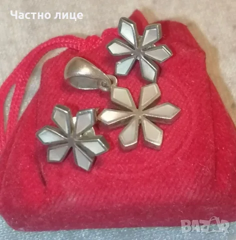 Намален сребърен комплект 