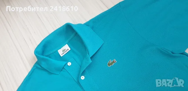Lacoste Classic Fit  Pique Cotton Mens Size 5 - L  ОРИГИНАЛ! Мъжка Тениска, снимка 2 - Тениски - 55295682