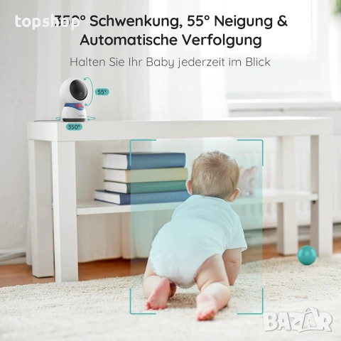 Чисто нов смарт Бебефон с Камера BOIFUN Baby 5S 5" LCD Дисплей 1080P HD WiFi App  , снимка 5 - Бебефони - 55006721
