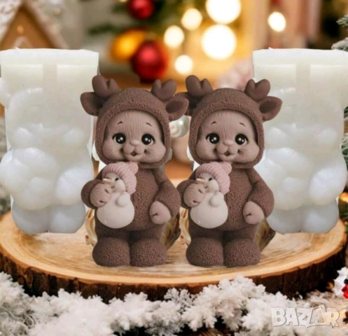 Молд еленче със снежен човек , снимка 6 - Форми - 54226266