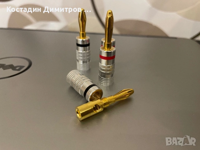 8 бр. Конектор за Тонколони тип банан , снимка 2 - Други - 54072468