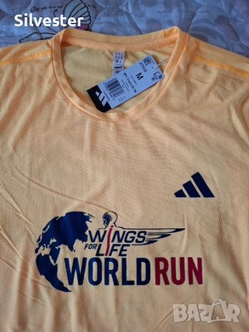 World Run Мъжка тениска АДИДАС / Adidas, Чисто нова, Размер M, снимка 4 - Спортни дрехи, екипи - 50757070