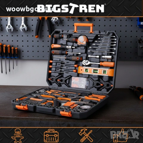 Комплект инструменти Bigstren Professional – 168 части, снимка 9 - Куфари с инструменти - 55027056