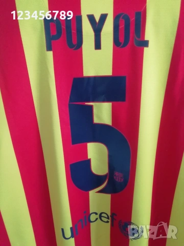 Barcelona Puyol Nike 2013-2014 оригинална фланелка тениска Барселона Пуйол екип 2XL , снимка 5 - Тениски - 53913563